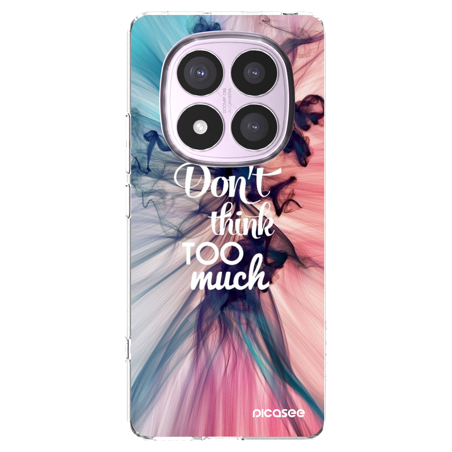 Picasee Xiaomi Redmi Note 14 Pro 5G Hülle - Transparentes Silikon - Don't think TOO much