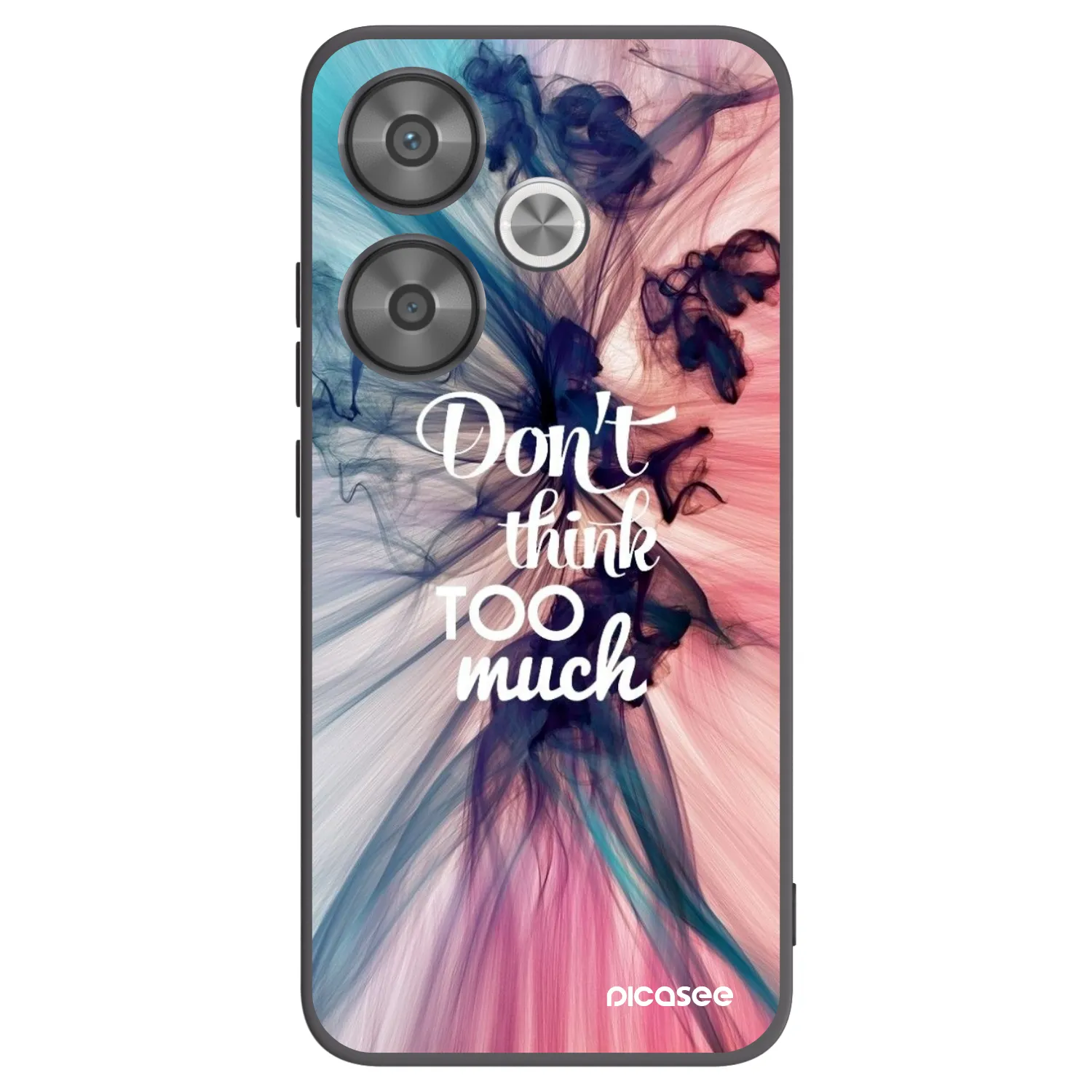 Picasee Xiaomi Poco F6 Hülle - Schwarzes Silikon - Don't think TOO much