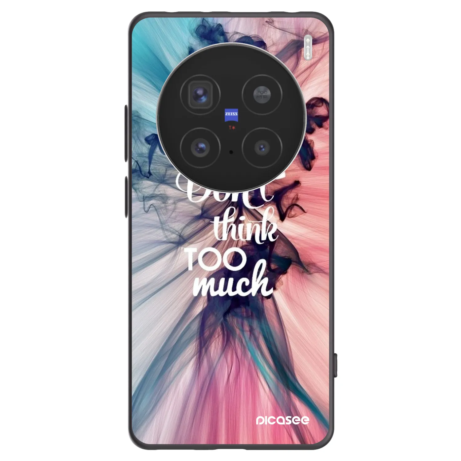 Picasee Vivo X200 Pro Hülle - Schwarzes Silikon - Don't think TOO much