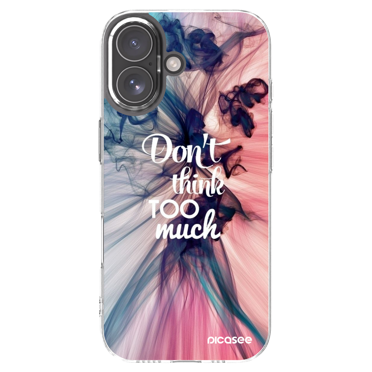Picasee Apple iPhone 17 Hülle - Transparentes Silikon - Don't think TOO much