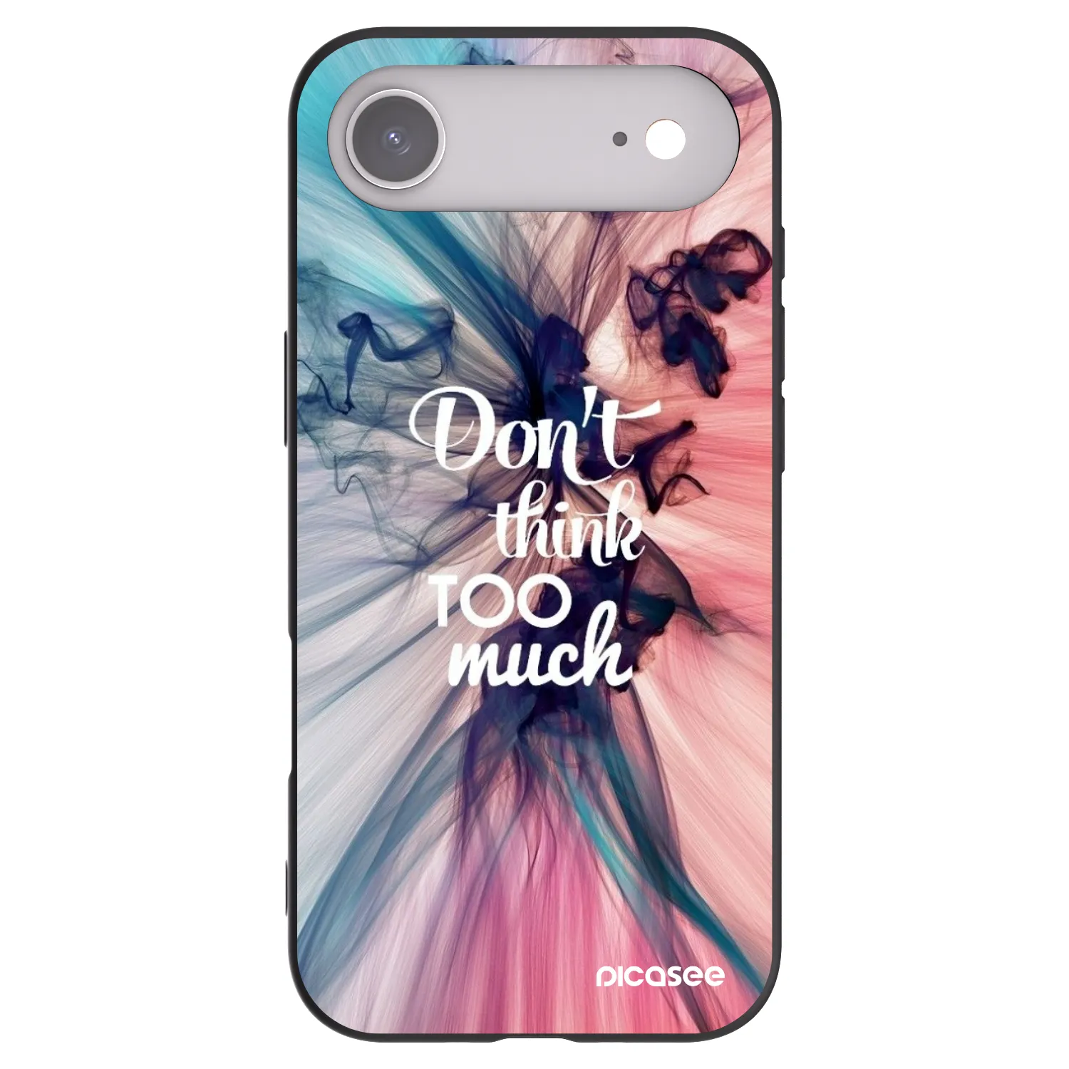 Picasee Apple iPhone Air Hülle - Schwarzes Silikon - Don't think TOO much