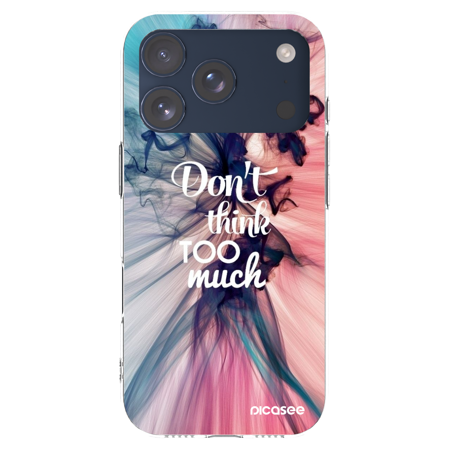 Picasee Apple iPhone 17 Pro Hülle - Transparentes Silikon - Don't think TOO much