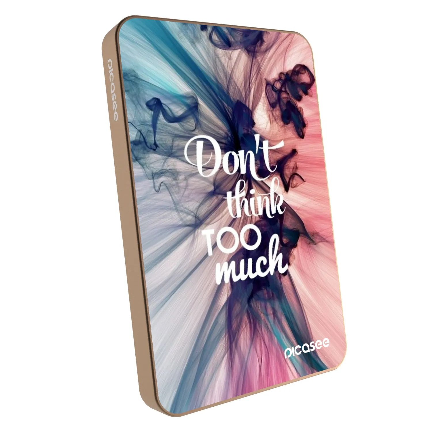 Picasee Powerbank mit MagSafe 5 000 mAh Golden - Don't think TOO much