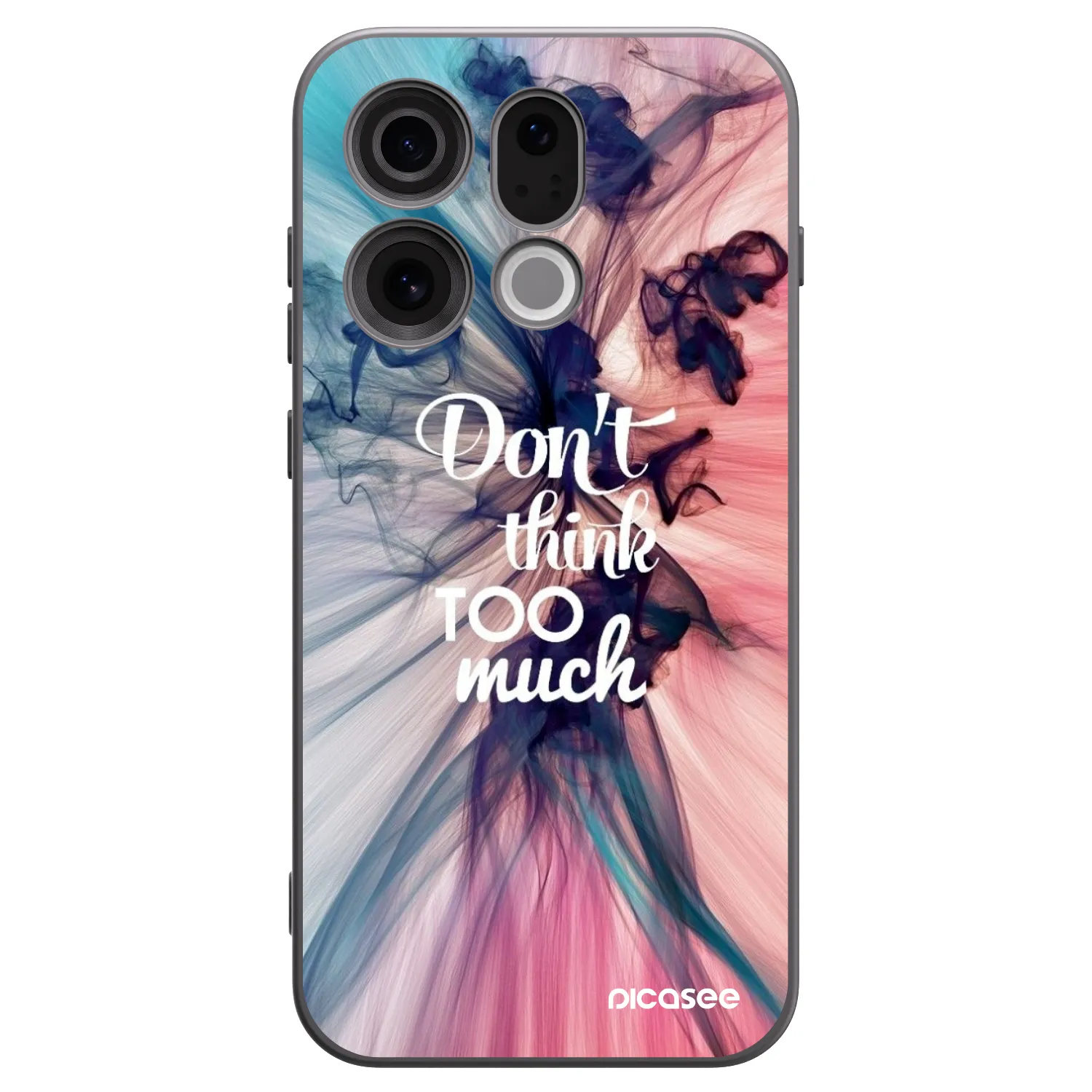 Picasee OPPO Find X9 Hülle - Schwarzes Silikon - Don't think TOO much