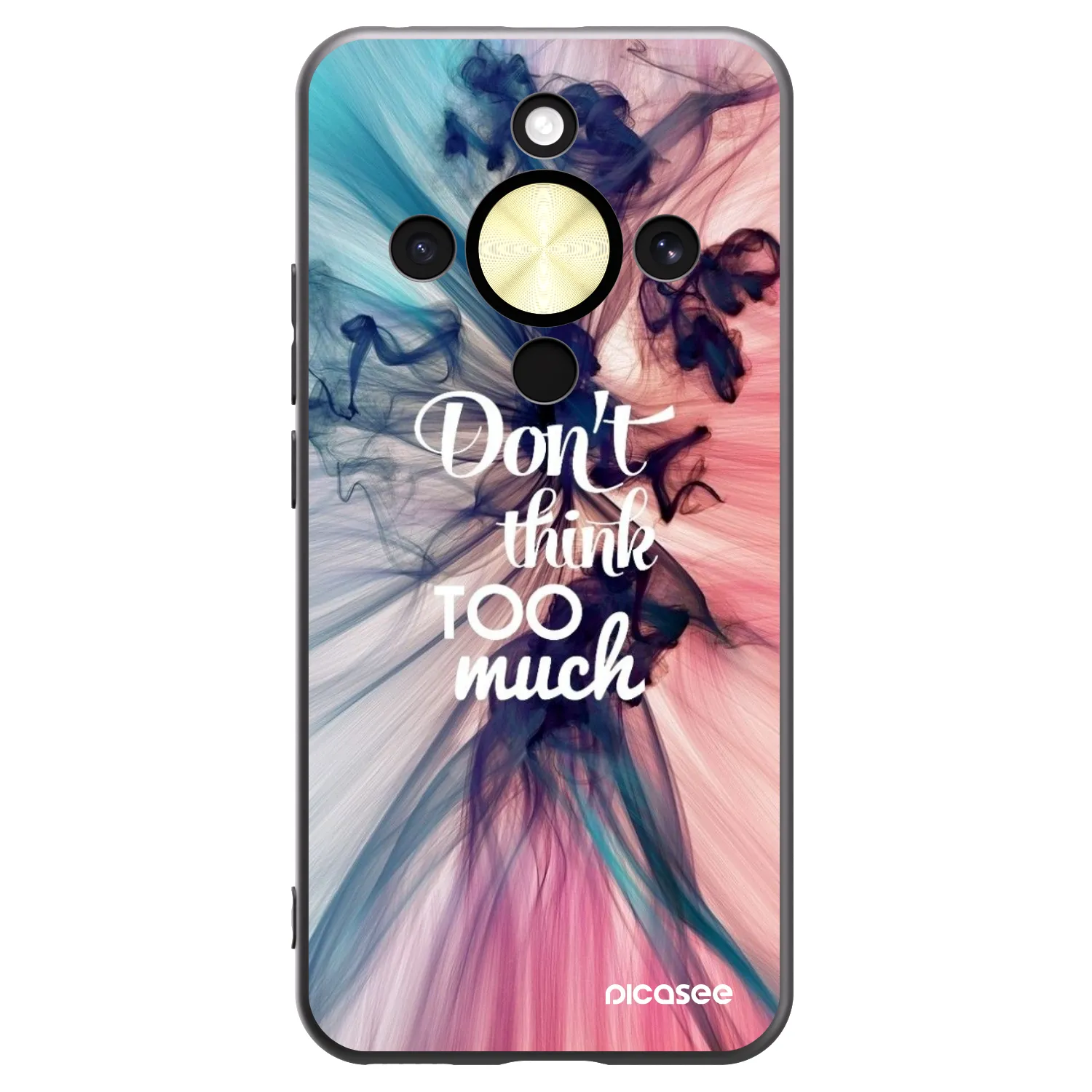 Picasee Honor Magic8 Lite 5G Hülle - Schwarzes Silikon - Don't think TOO much