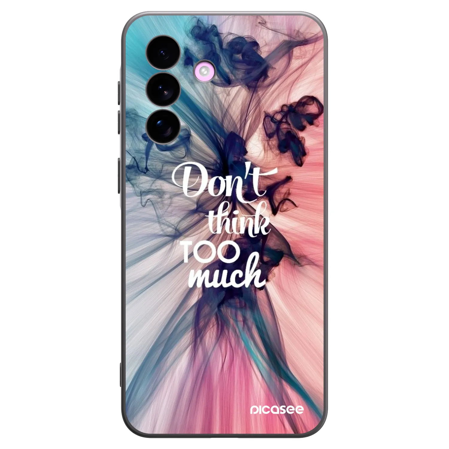 Picasee Samsung Galaxy A57 5G Hülle - Schwarzes Silikon - Don't think TOO much