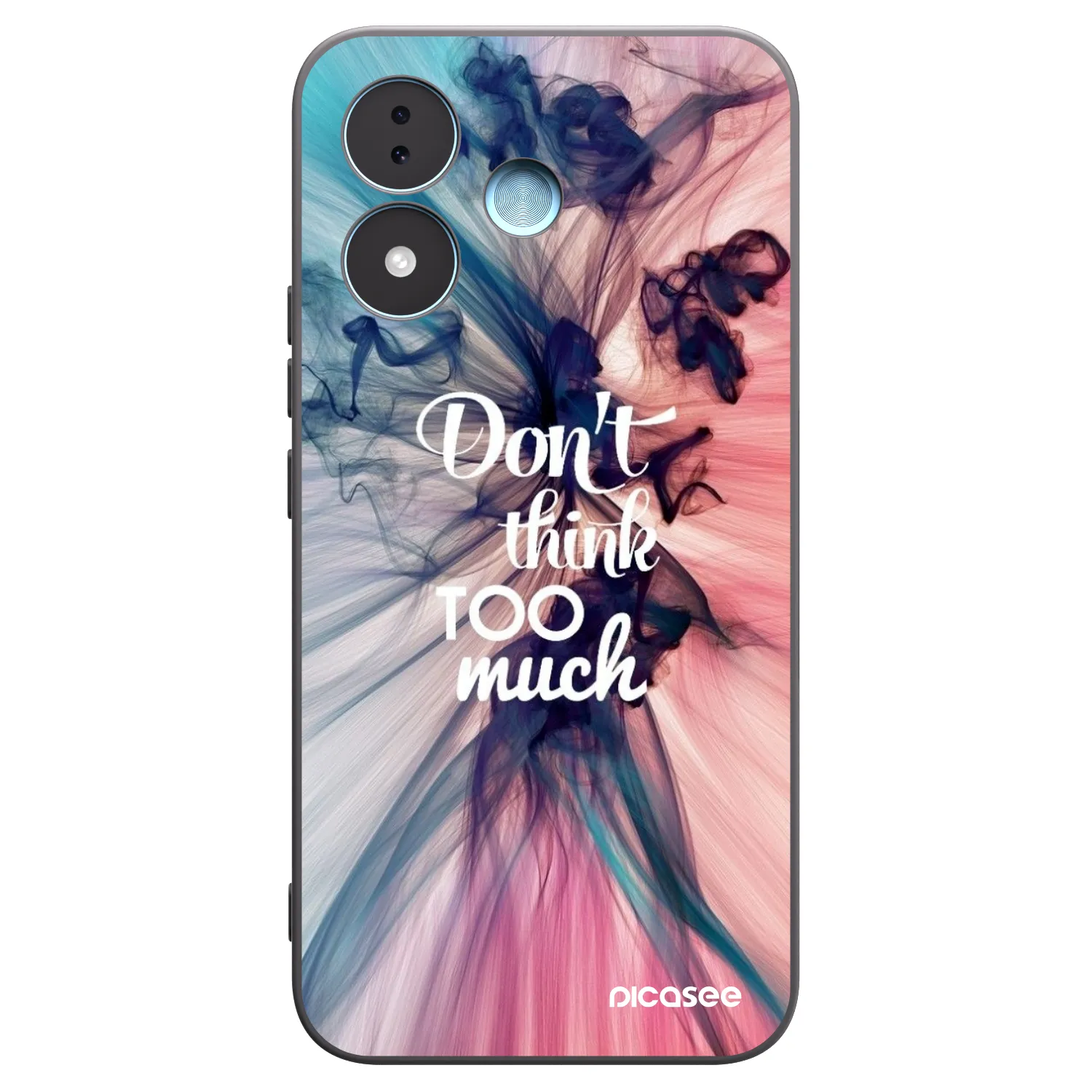 Picasee Xiaomi Redmi Note 17 5G Hülle - Schwarzes Silikon - Don't think TOO much