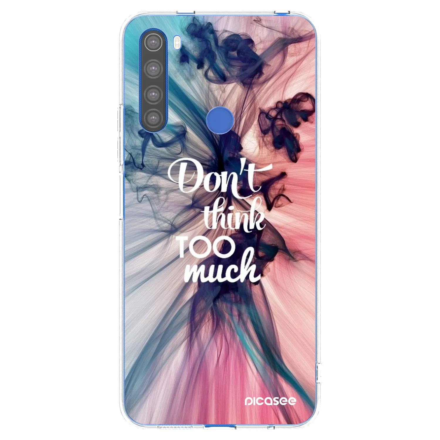 Picasee Xiaomi Redmi Note 8T Hülle - Transparentes Silikon - Don't think TOO much