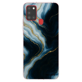 Picasee Samsung Galaxy A21s Hülle - Transparentes Silikon - Luna