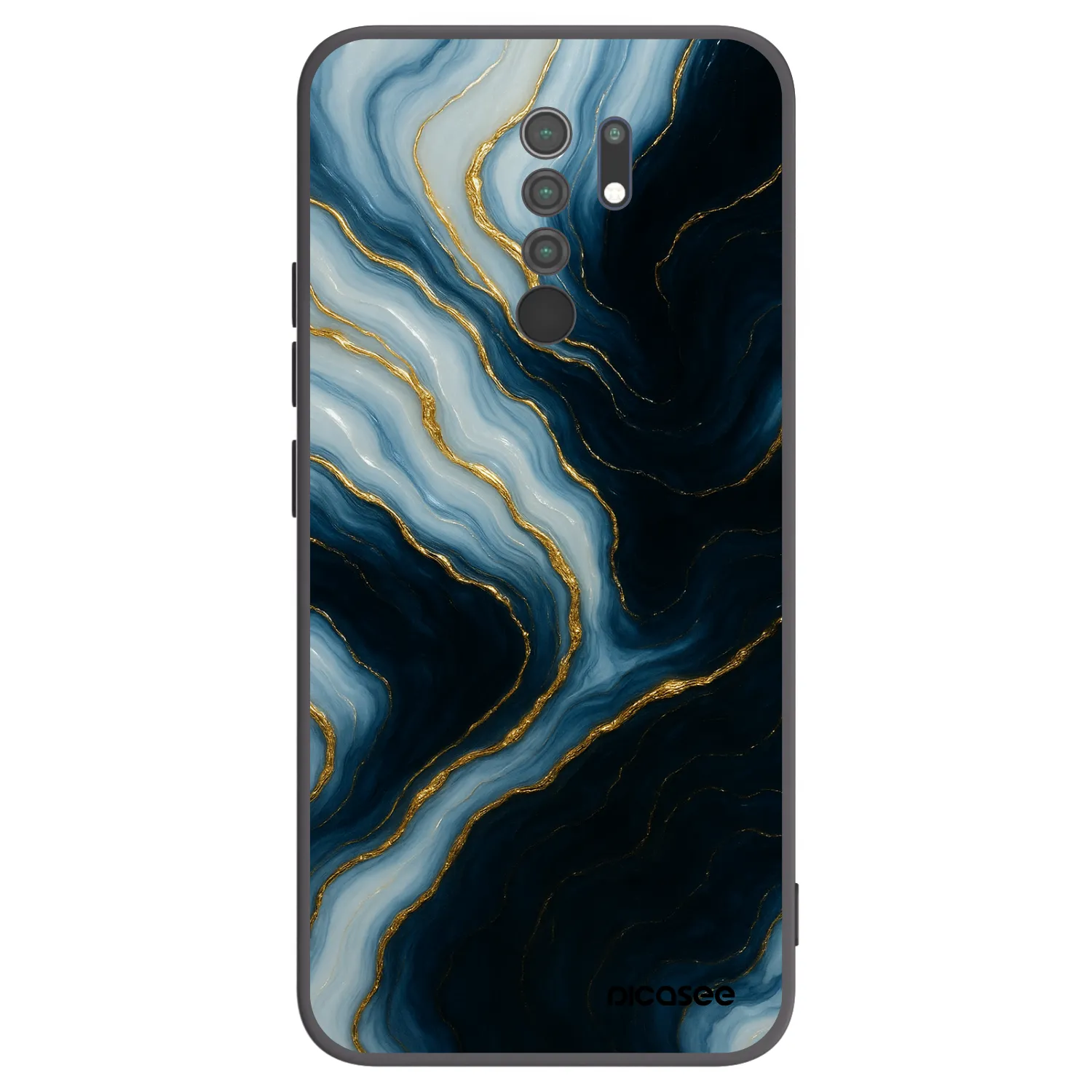 Picasee Xiaomi Redmi 9 Hülle - Schwarzes Silikon - Luna