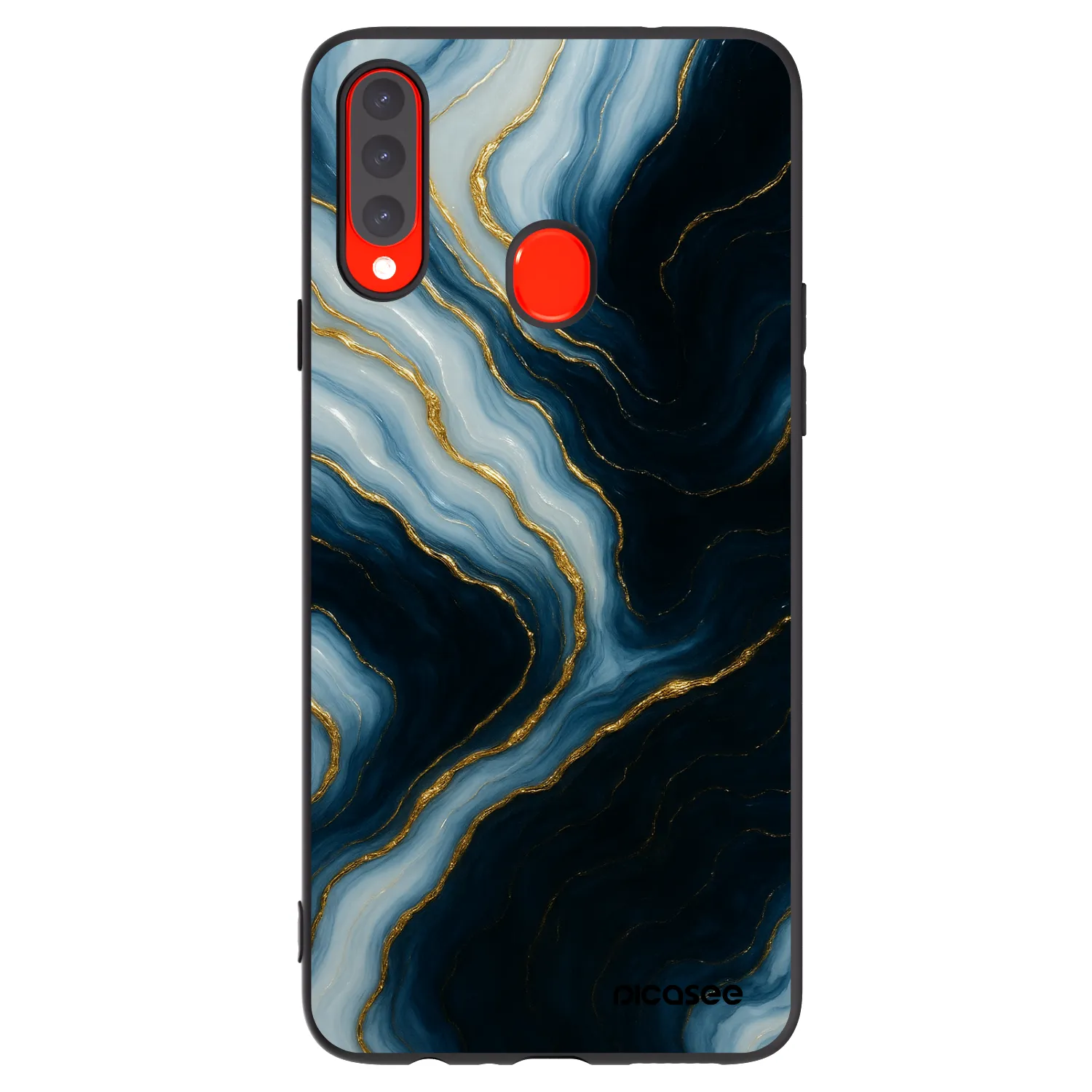 Picasee Samsung Galaxy A20s Hülle - Schwarzes Silikon - Luna