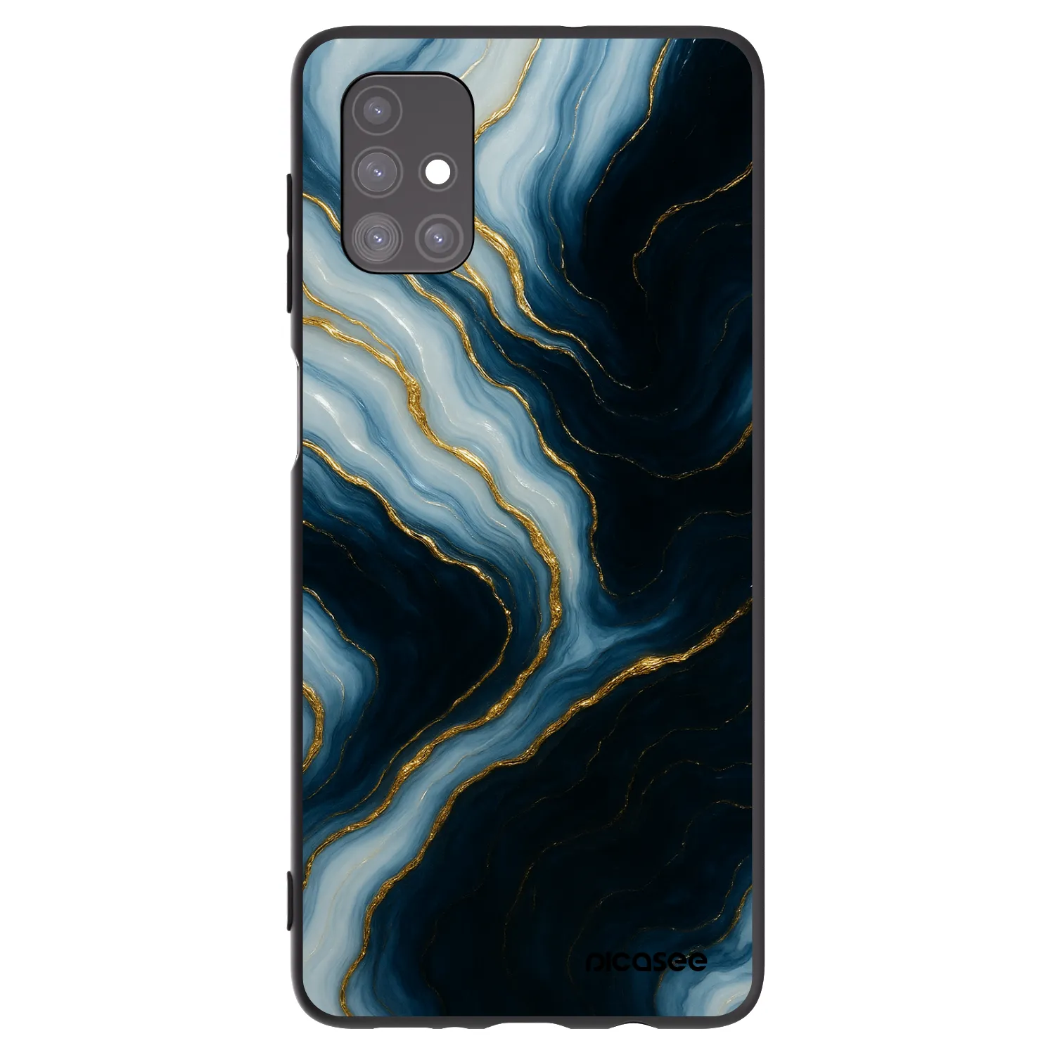 Picasee Samsung Galaxy M51 M515F Hülle - Schwarzes Silikon - Luna