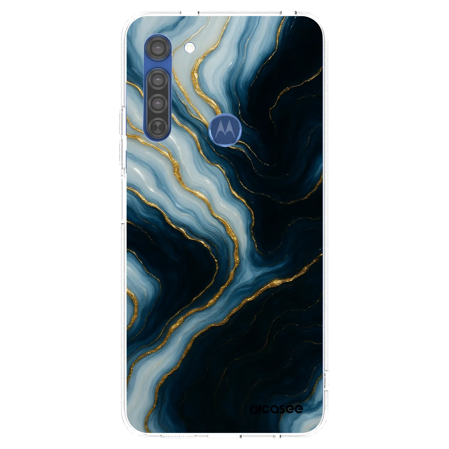 Picasee Motorola Moto G8 Hülle - Transparentes Silikon - Luna
