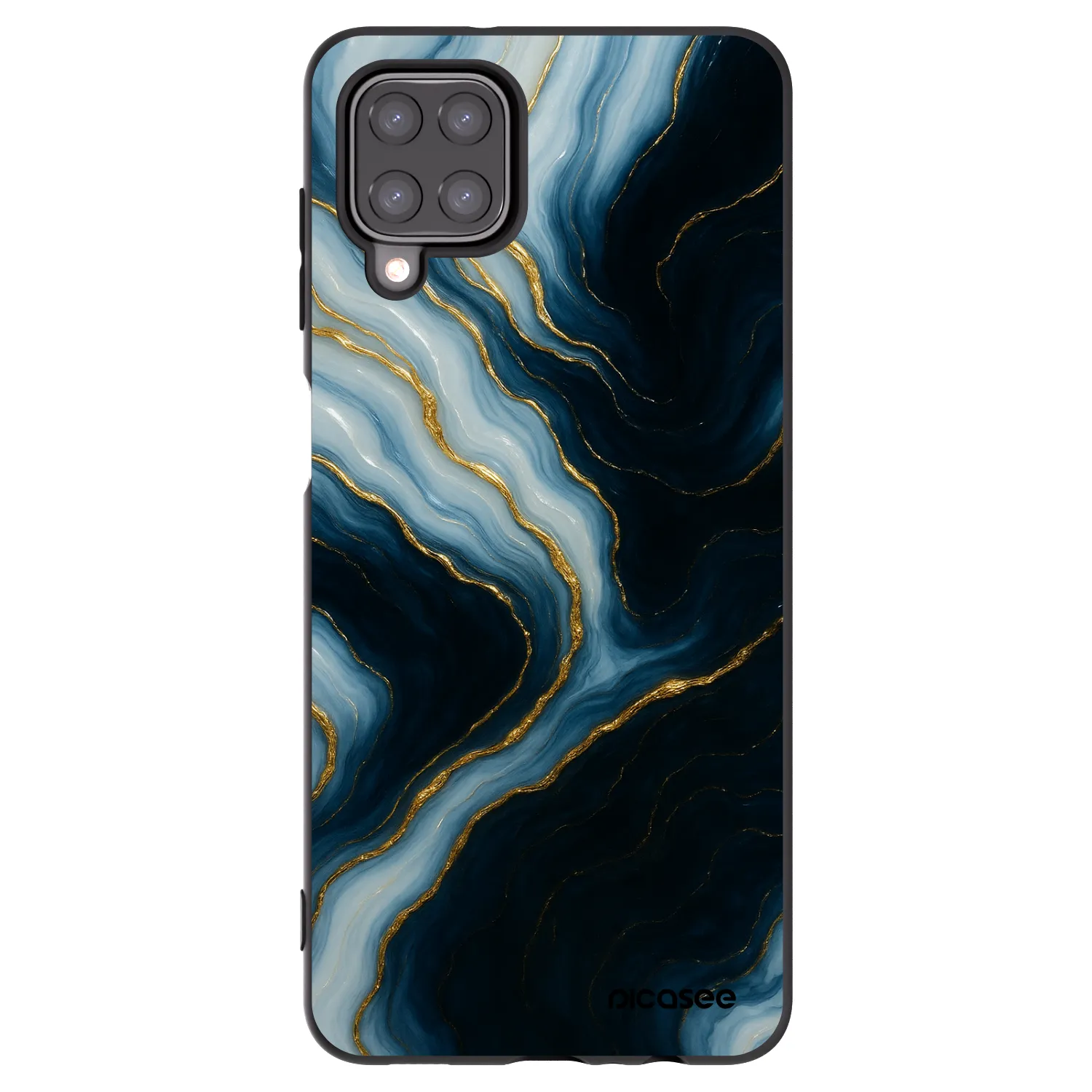 Picasee Samsung Galaxy M12 M127F Hülle - Schwarzes Silikon - Luna