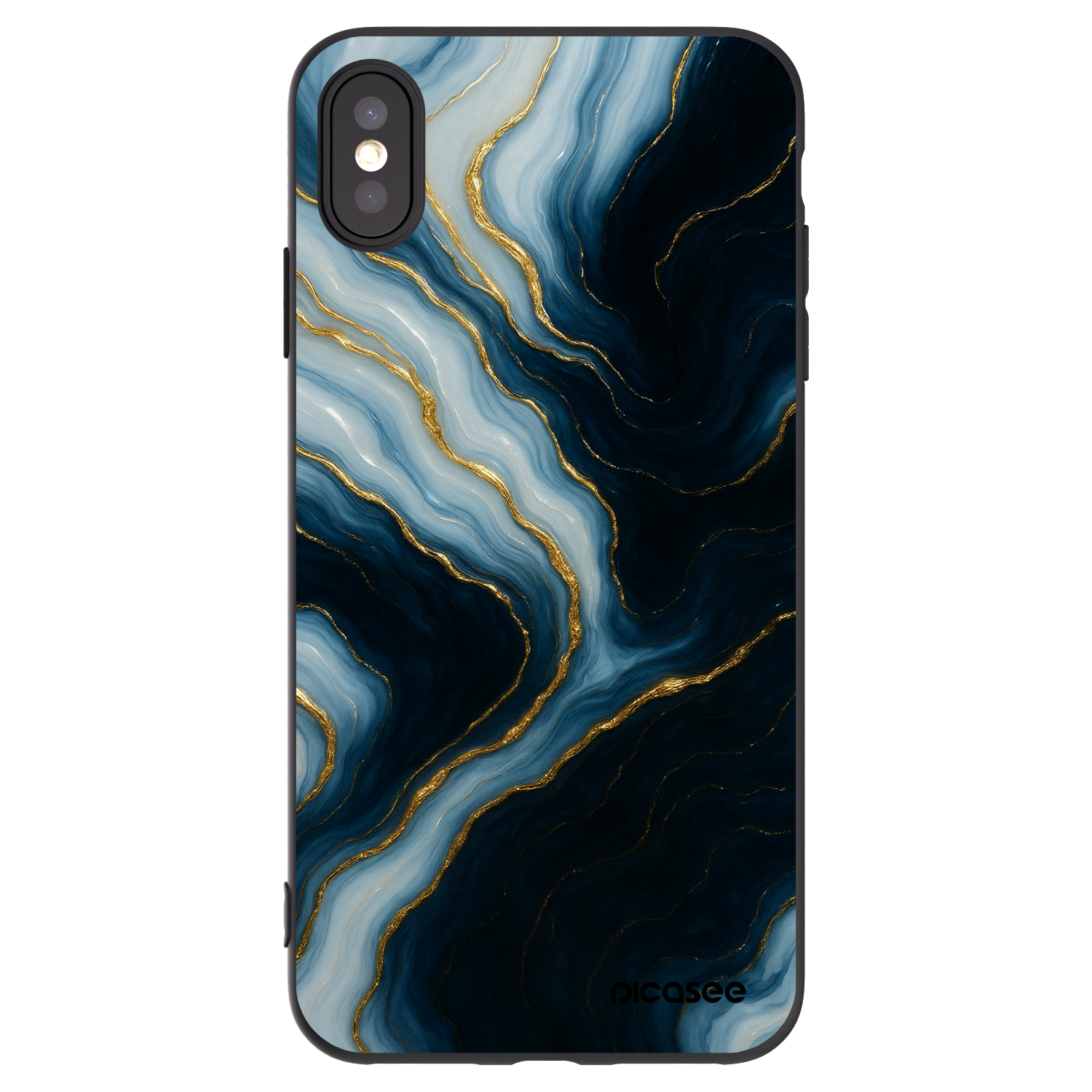 Picasee Apple iPhone XS Max Hülle - Schwarzes Silikon - Luna