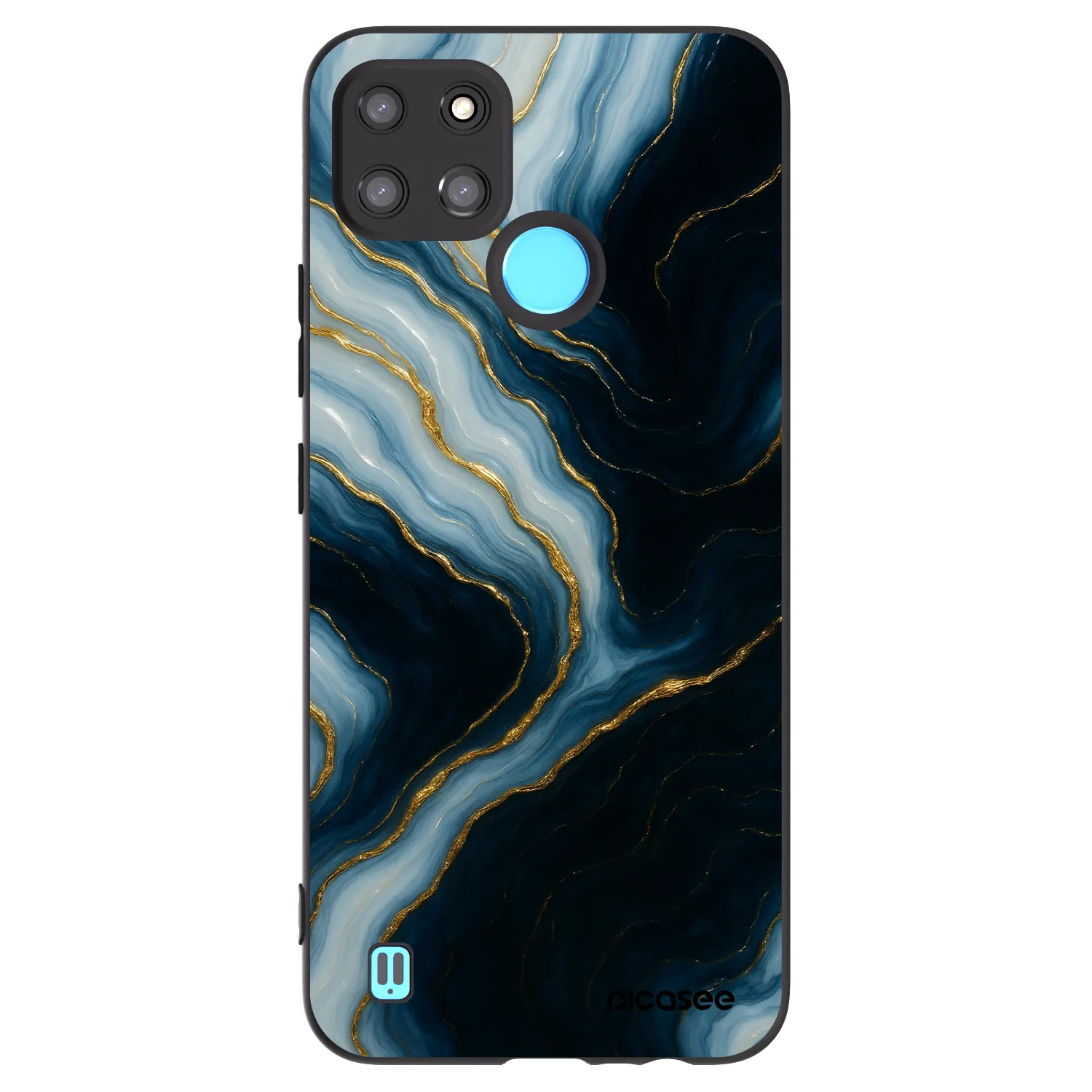 Picasee Realme C21Y Hülle - Schwarzes Silikon - Luna