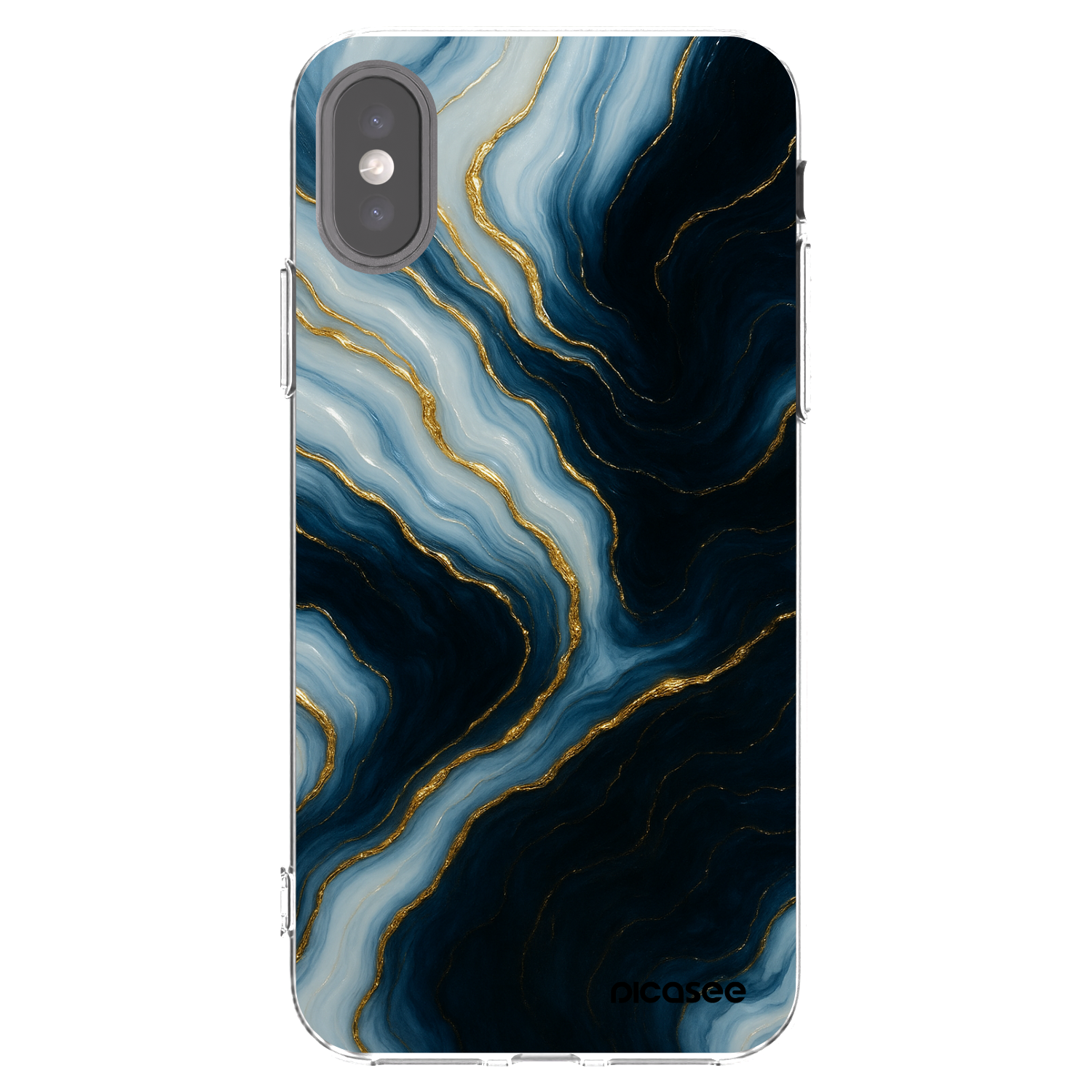 Picasee Apple iPhone X/XS Hülle - Transparentes Silikon - Luna
