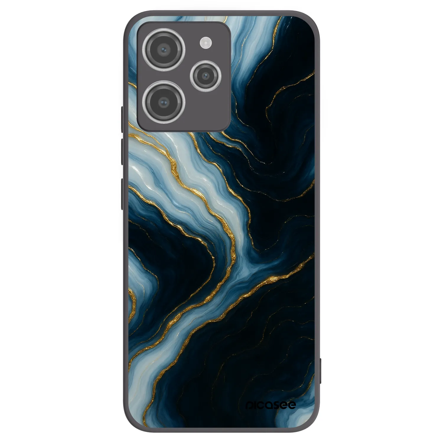 Picasee Xiaomi Redmi 12 4G Hülle - Schwarzes Silikon - Luna