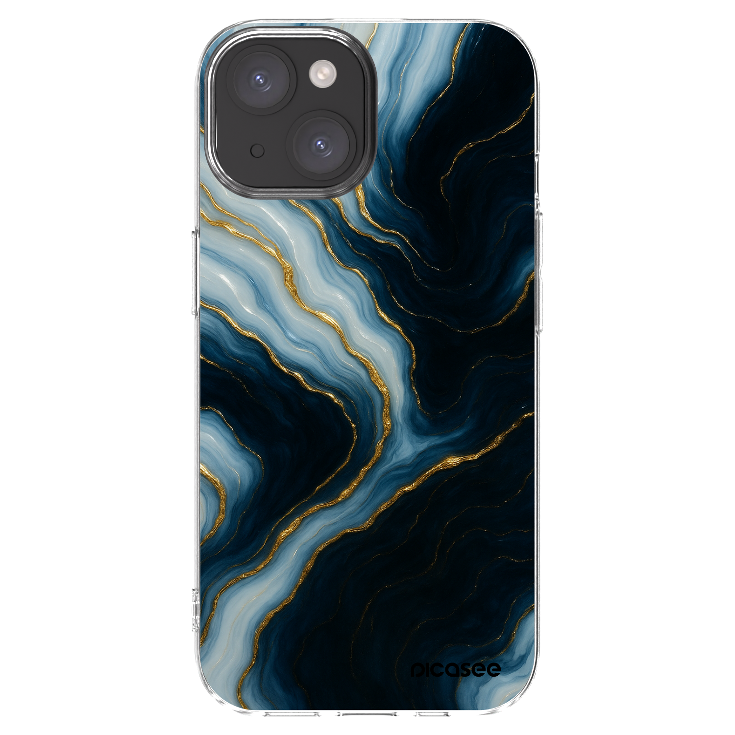 Picasee Apple iPhone 15 Hülle - Transparentes Silikon - Luna