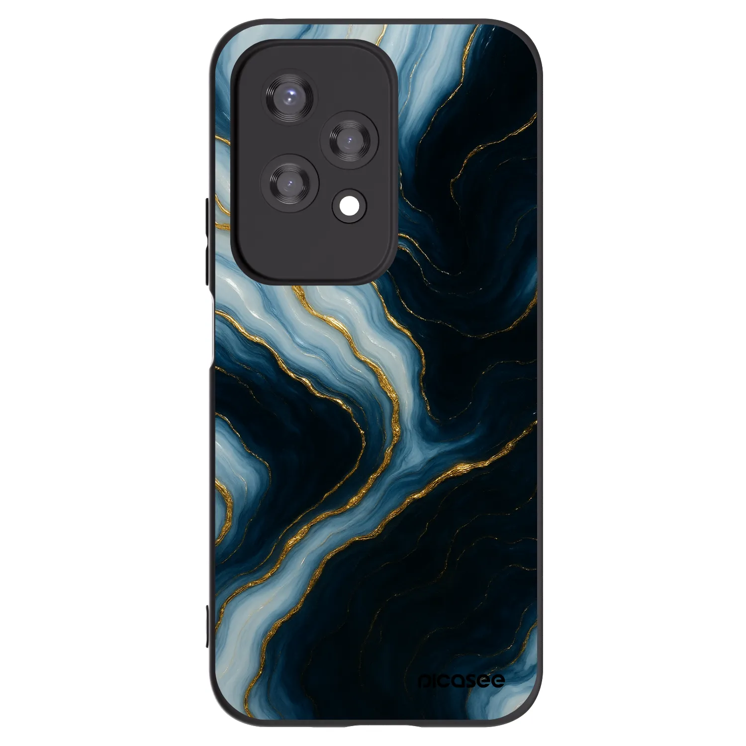 Picasee Honor 200 Lite Hülle - Schwarzes Silikon - Luna