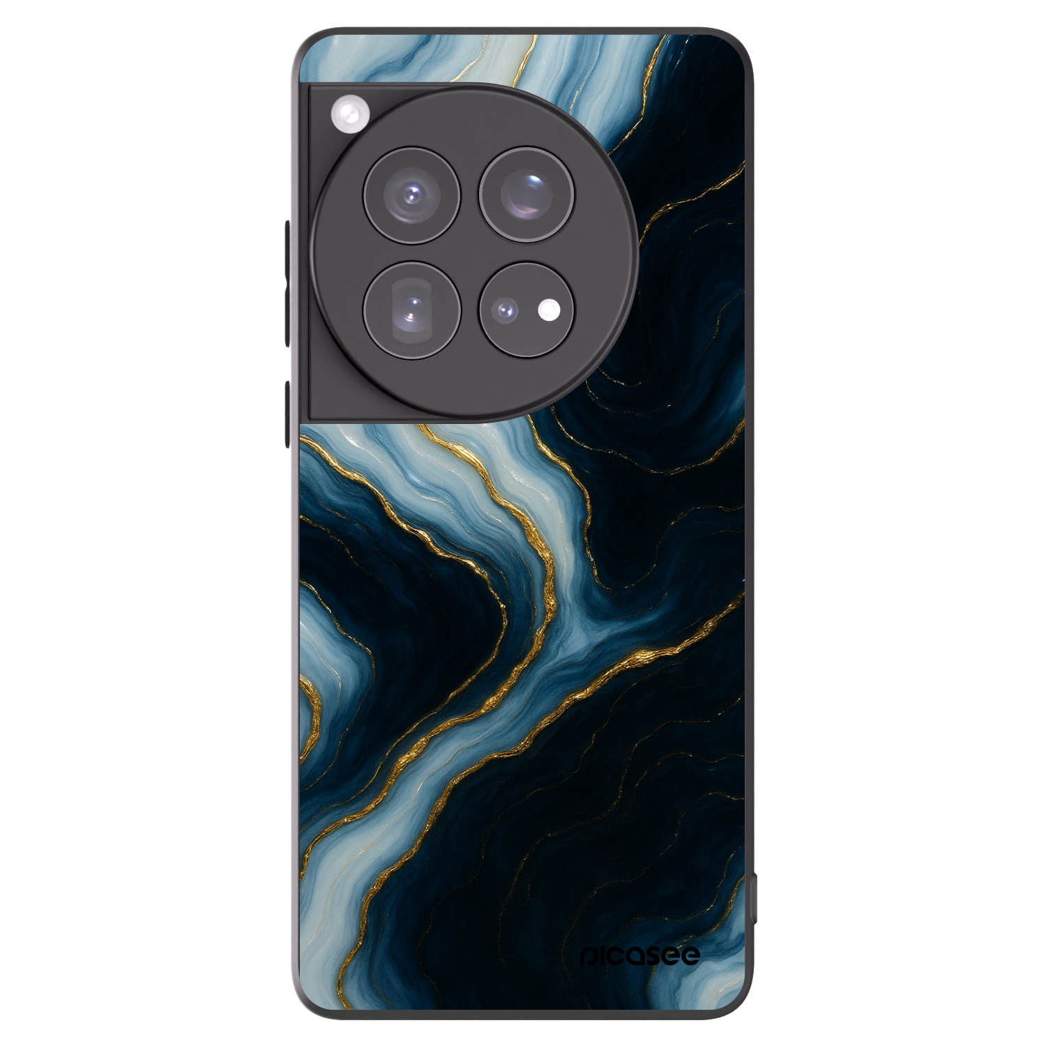 Picasee OnePlus 12 5G Hülle - Schwarzes Silikon - Luna