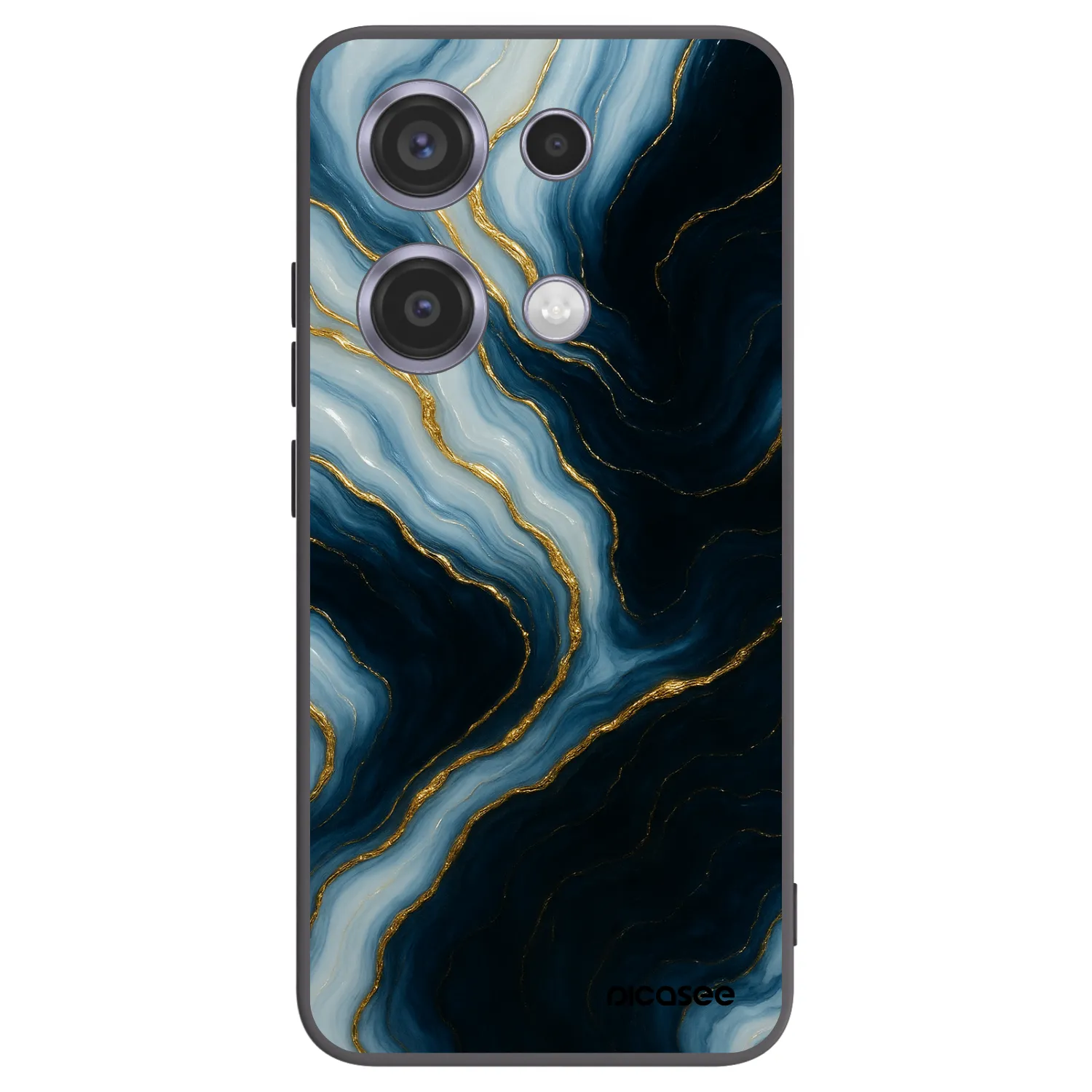 Picasee Xiaomi Redmi Note 14S Hülle - Schwarzes Silikon - Luna