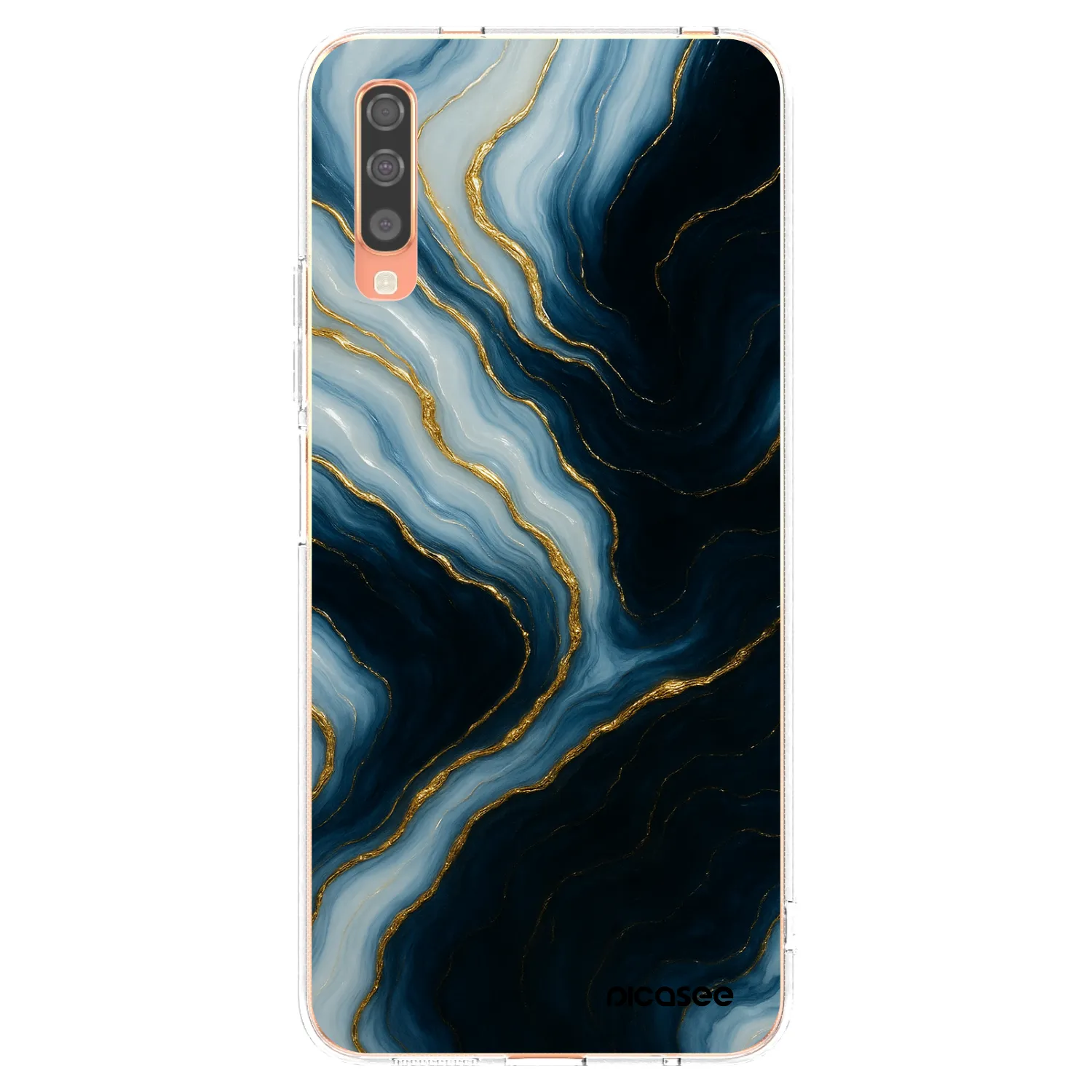 Picasee Samsung Galaxy A70 A705F Hülle - Transparentes Silikon - Luna