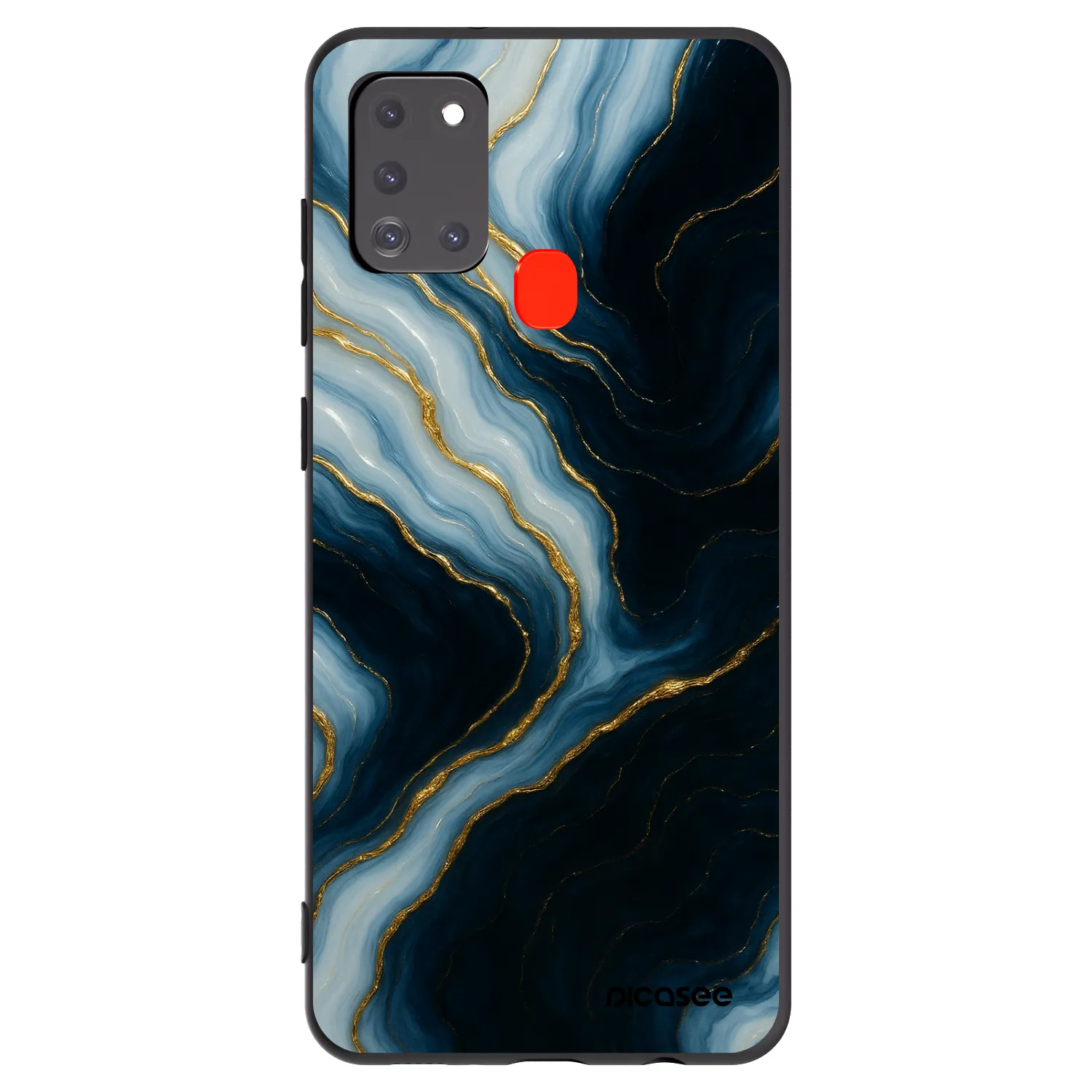 Picasee Samsung Galaxy A21s Hülle - Schwarzes Silikon - Luna