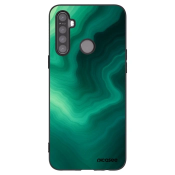 Picasee Realme 6i Hülle - Schwarzes Silikon - Malachite