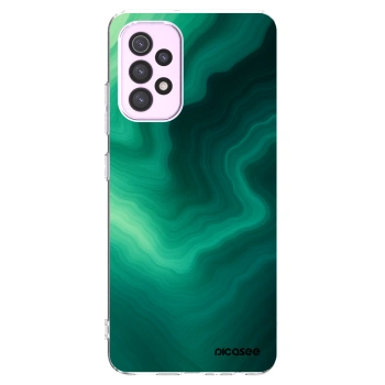 Picasee Samsung Galaxy A32 5G A326B Hülle - Transparentes Silikon - Malachite