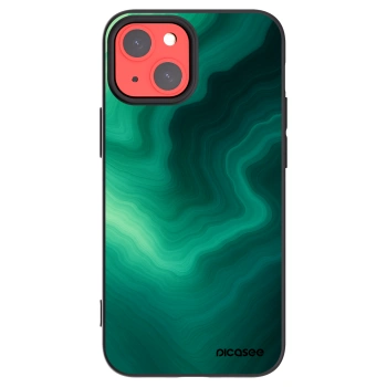 Picasee Apple iPhone 13 mini Hülle - Schwarzes Silikon - Malachite