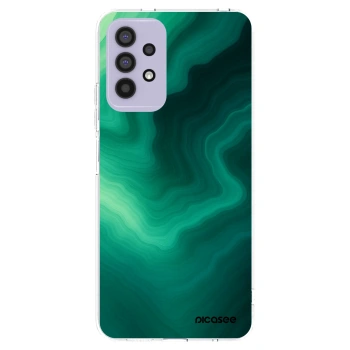 Picasee Samsung Galaxy A32 4G SM-A325F Hülle - Transparentes Silikon - Malachite