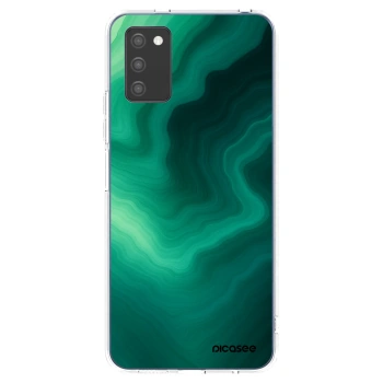 Picasee Samsung Galaxy A02s A025G Hülle - Transparentes Silikon - Malachite