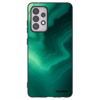 Picasee Samsung Galaxy A52s 5G A528B Hülle - Schwarzes Silikon - Malachite