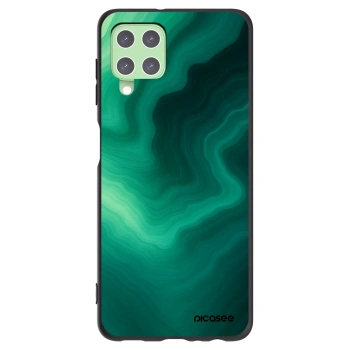 Picasee Samsung Galaxy A22 A225F 4G Hülle - Schwarzes Silikon - Malachite
