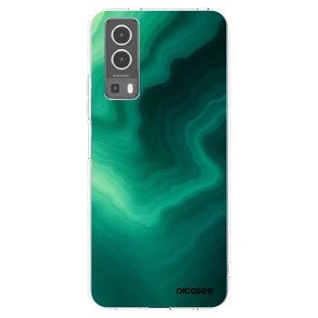 Picasee Vivo Y72 5G Hülle - Transparentes Silikon - Malachite