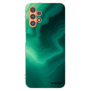 Picasee Samsung Galaxy A13 4G A135 Hülle - Transparentes Silikon - Malachite