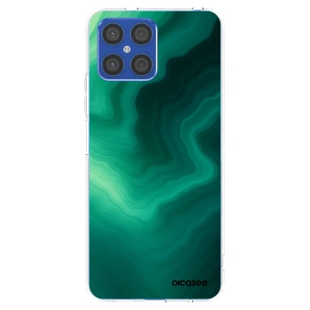 Picasee Honor X8 4G Hülle - Transparentes Silikon - Malachite