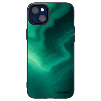 Picasee Apple iPhone 14 Plus Hülle - Schwarzes Silikon - Malachite