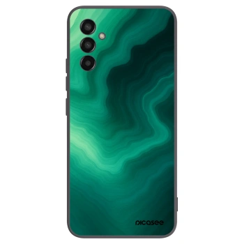 Picasee Samsung Galaxy M13 M135F Hülle - Schwarzes Silikon - Malachite