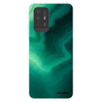 Picasee OPPO A94 5G Hülle - Transparentes Silikon - Malachite