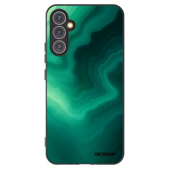 Picasee Samsung Galaxy A34 5G A346B Hülle - Schwarzes Silikon - Malachite