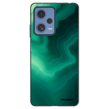 Picasee Xiaomi Redmi Note 12 Pro 5G Hülle - Schwarzes Silikon - Malachite