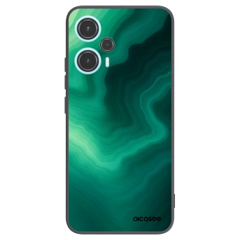 Picasee Xiaomi Poco F5 Hülle - Schwarzes Silikon - Malachite
