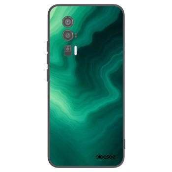 Picasee Xiaomi Poco F5 Pro 5G Hülle - Schwarzes Silikon - Malachite