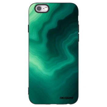 Picasee Apple iPhone 6/6S Hülle - Schwarzes Silikon - Malachite