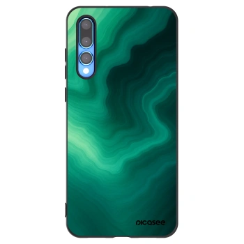 Picasee Huawei P20 Pro Hülle - Schwarzes Silikon - Malachite