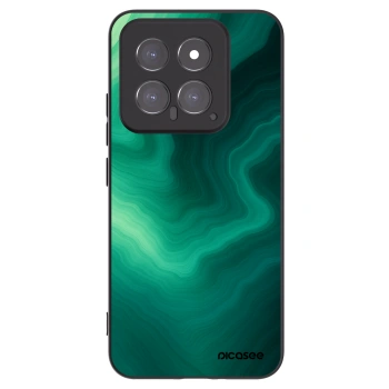 Picasee Xiaomi 14 Hülle - Schwarzes Silikon - Malachite