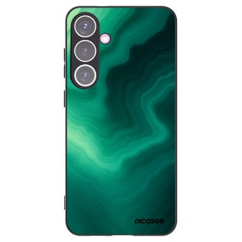 Picasee Samsung Galaxy S24+ S926B 5G Hülle - Schwarzes Silikon - Malachite