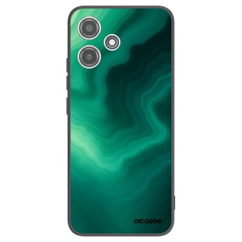 Picasee Xiaomi Redmi 12 5G Hülle - Schwarzes Silikon - Malachite